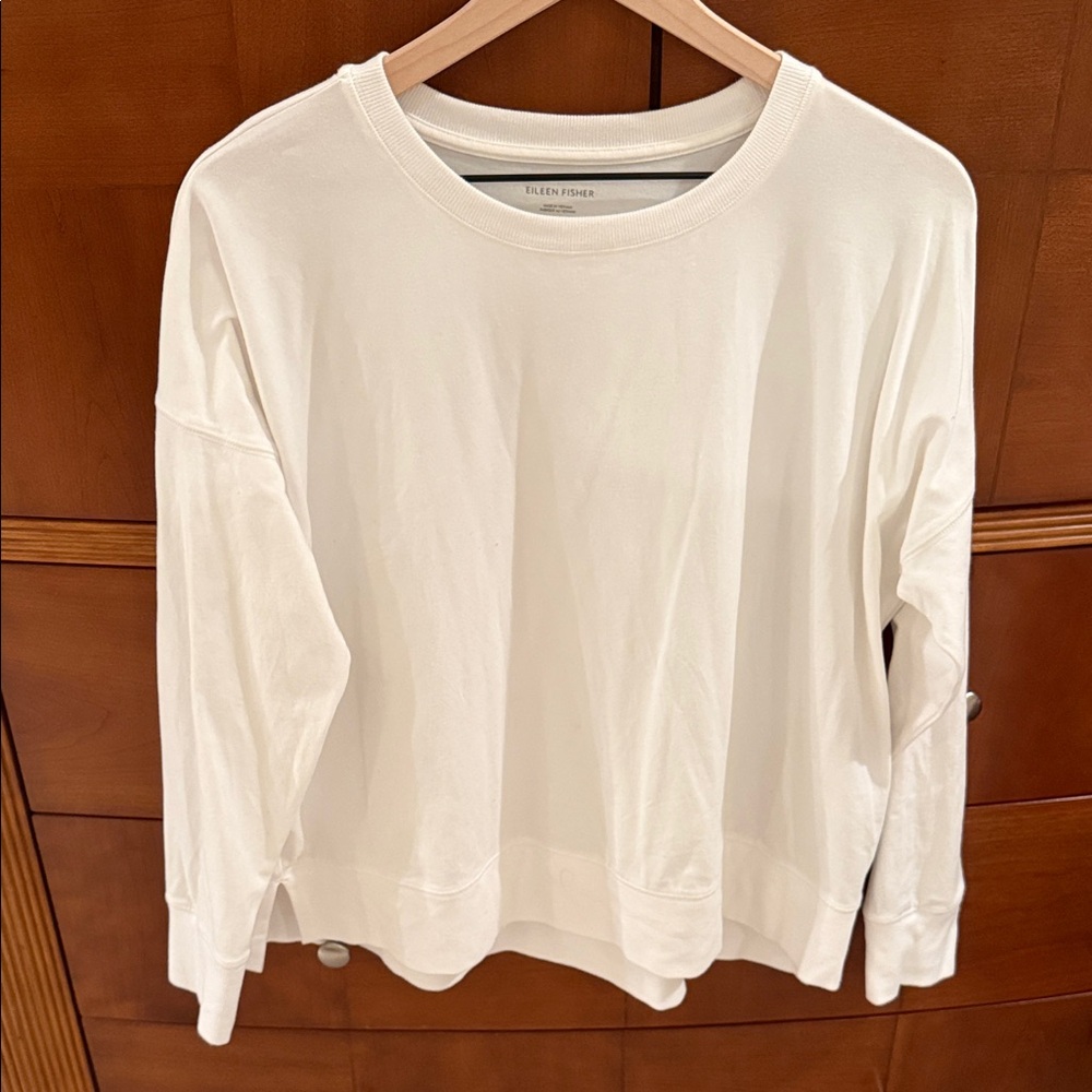 Eileen Fisher Women's Cream Sweatshirt